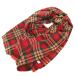  Comme des Garcons Comme des Garcons COMME des GARCONS COMME des GARCONS большой размер палантин шаль бахрома tartan проверка шерсть красный 