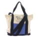  mezzo n лисица MAISON KITSUNE 2WAY ручная сумочка большая сумка двойной руль парусина белый темно-синий KUX-89000-A /YM женский 