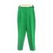  Zara ZARA высокий талия брюки XS зеленый зеленый одноцветный полный length /JP женский 