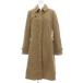  Barneys New York BARNEYS NEW YORK пальто с отложным воротником 38 длинный длина передний fly бежевый /AE #GY06 женский 
