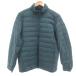  Uniqlo UNIQLO пуховик L зеленый зеленый воротник-стойка /NL #GY12 мужской 