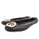  Tory Burch TORY BURCH балетки Flat кожа Logo plate чёрный черный /FF #GY12 женский 