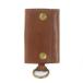  Il Bisonte IL BISONTE key case 6 ream leather Logo type pushed . ring tea Brown /WM lady's 