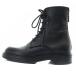  Max Mara MAX MARA Bethv race up ankle boots leather Work boots 35 21.5cm black black /SR22 lady's 