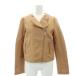  jewel change zJewel Changes Arrows Ram leather jacket 38 M tea Brown /SY #OS lady's 
