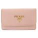  Prada PRADA key case 6 ream Logo leather pink /SR18 #OH lady's 
