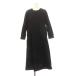  теория ryukstheory luxe 23SS омыватель bru One-piece дизайн платье длинный длинный рукав 32 чёрный черный /DO #OS женский 