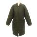  Lavenham LAVENHAM Zip выше стеганое пальто длинный внешний с хлопком 36 хаки чай Brown /CX #OS женский 