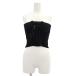  Des Pres DES PRES Tomorrowland гонки выше бюстье cut and sewn безрукавка ребра вязаный F чёрный черный /MY #OS #SH женский 