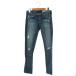 e-ji-AG Denim брюки обтягивающий повреждение обработка 23R синий голубой /SS #OS женский 