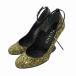  Diana DIANA туфли-лодочки обувь высокий каблук g Ritter лодыжка ремешок 22.0cm Gold цвет чёрный черный /HO женский 