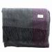  Furla FURLA большой размер muffler палантин проверка бахрома melt n серый фиолетовый лиловый /JS мужской женский 