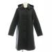  Dress Terior DRESSTERIOR водоотталкивающая отделка дождь пальто с отложным воротником длинный капот общий подкладка 34 черный /DO #OS женский 