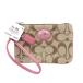  Coach COACH signature Mini сумка парусина Logo кожа чай Brown розовый /FT женский 