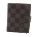  Louis Vuitton LOUIS VUITTON Damier Agenda Mini обложка для записной книжки авторучка имеется чернила чёрный чай Brown Gold цвет R20705 /SR54 #OH женский 
