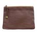  Genten genten Flat сумка ksi-no кожа Logo чай Brown /SR #SH женский 