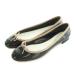  Repetto Repetto балетки эмаль лента 39 24.7cm чёрный черный мокка 51162-1-05686 /MI #OS женский 