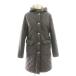 Macintosh MACKINTOSH Scotland стеганое пальто внешний капот обратная сторона боа 36 серый /DF #OS женский 