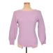 je-n Smith JANE SMITH BACK BOW THERMAL TOPS деформация tops cut and sewn ONE фиолетовый #FY женский 