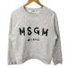  M e волокно - M MSGM Logo тренировочный футболка la gran обратная сторона ворсистый S светло-серый #FY женский 