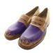  M M Schic s mezzo n Margiela кожа мокасины Loafer краска обработка 41 фиолетовый лиловый чай Brown /SS #OS мужской 
