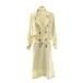  azur bai Moussy AZUL by moussy SPRING TRENCH COAT тренчкот весеннее пальто M слоновая кость /ES #OS #SH женский 