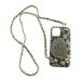 gdo Gree fGOOD GRIEF iPhone кейс смартфон плечо ремешок узор под питона iPhone12 "теплый" белый чай Brown /SS #OS