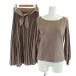  Proportion Body Dressing PROPORTION BODY DRESSINGbai цвет flair плиссировать вязаный выставить свитер юбка S чай 
