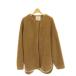  cloche CLOCHE боа пальто no color 02 Brown бежевый /ES #OS женский 