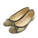  опера National do Париж Op?ra National de Paris узор под питона балетки лента 38 23.5-24.0cm чай Brown /MI #OS женский 