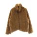 me Lee Jenny merry jenny poodle collar fakefur coat пудель пальто Short искусственный мех F Brown /ES #OS женский 
