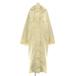 etore Tokyo ETRE TOKYO 24SS вода li Pele ntof-ti- пальто дизайн плащ длинный сетка подкладка M слоновая кость /CX #