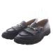  Ginza Kanematsu GINZA Kanematsu Loafer туфли без застежки бахрома 25cm черный /YO7 женский 