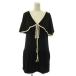  Mark Jacobs 26SS CAPE MINI DRESS накидка Mini платье One-piece безрукавка XS черный "теплый" белый /DO #OS женский 