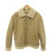  Zara ZARA искусственный мутон пальто внешний короткий EUR M бежевый /CX #OS женский 