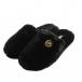  Michael Michael Kors ALEXIS CLOSED TOE салон обувь тапочки искусственный мех 6M 23.0cm MK Logo чёрный /MI #OS женский 