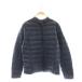  Uniqlo UNIQLO пуховик Zip выше L темно-синий /HK #OS #FR женский 