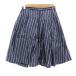 daji Lee taD'agilita flair skirt mi leak height stripe pattern 36 navy blue navy /YK3 lady's 
