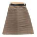 daji Lee taDagilita flair skirt mi leak height border pattern 36 Brown tea /SM26 lady's 