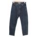 KBF Urban Research Denim брюки джинсы конические брюки лодыжка длина cut off 36 индиго голубой темно-синий темно-синий /FF4 женский 