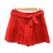  Untitled UNTITLED юбка-брюки шорты шорты короткий хлеб одноцветный лента ремень имеется шерсть 4 красный красный /SY24 женский 