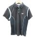  Yonex YONEX sport wear polo-shirt short sleeves Polo color line embroidery O black black /YM8 lady's 
