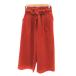  Africa Taro AFRICATARO гаучо брюки широкий брюки талия лента 7 минут длина F терракота /YK41 женский 