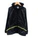  Adidas adidas спорт одежда Wind брейкер Parker жакет средний длина M чёрный черный neon зеленый /HO39 женский 