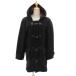  Ran z end LANDS' END полупальто "даффл коут" длинный длина с капюшоном . большой размер L темно-серый /YK1 мужской 