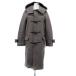  Nano Universe nano universe полупальто "даффл коут" длинный длина с капюшоном .36 S серый /HO4 женский 