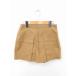 evu белка EVRIS брюки юбка-брюки Short боковой застежка-молния одноцветный простой хлопок хлопок S чай бежевый /TT7 женский 