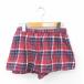  спальное место &amp; пятно k быстрый BED&amp;BREAKFAST брюки юбка-брюки Short проверка талия резина S красный темно-синий красный темно-синий /TT34
