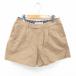  зеленый этикетка сирень расческа ng United Arrows брюки Short Zip fly одноцветный простой 38 чай бежевый /TT33