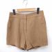  Snidel snidel брюки Short одноцветный простой linen лен 1 Brown чай /FT2 женский 